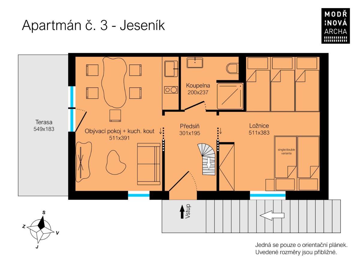 Apartmány Modřínová Archa Vaclavov u Bruntalu Esterno foto